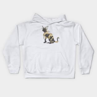 Egyptian Mummy Cat Kids Hoodie